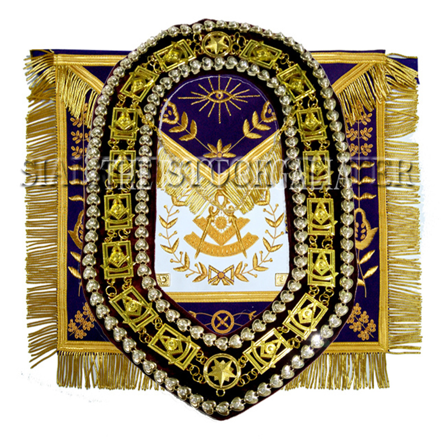 Grand Lodge Officer Apron And Chain Collar